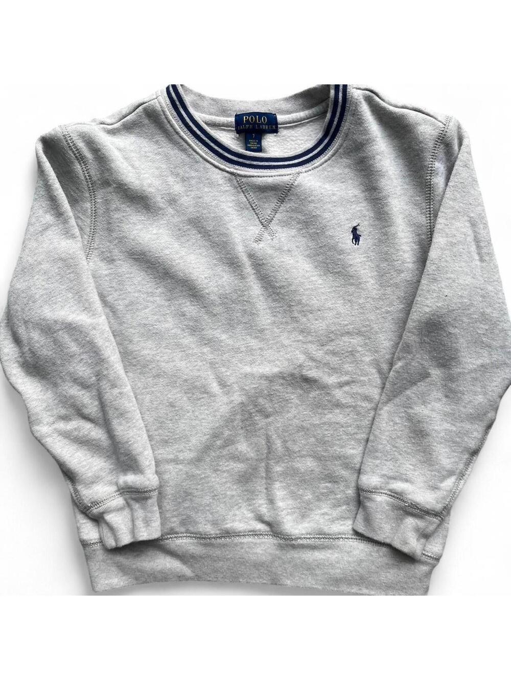 Polo Ralph Lauren Gray Crew Neck Pullover Sweatshirt Size 7